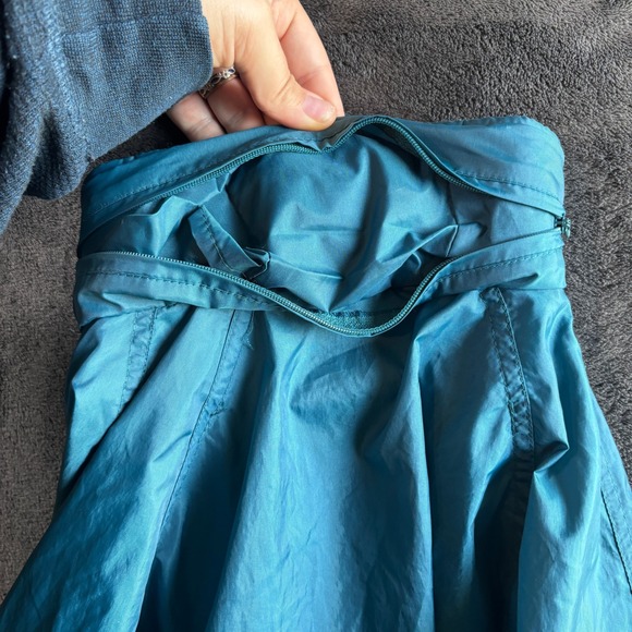 Golden Bear Windbreaker Jacket‎ Full Zip Nylon Spruce Blue Medium Hidden Hood - Picture 5 of 7